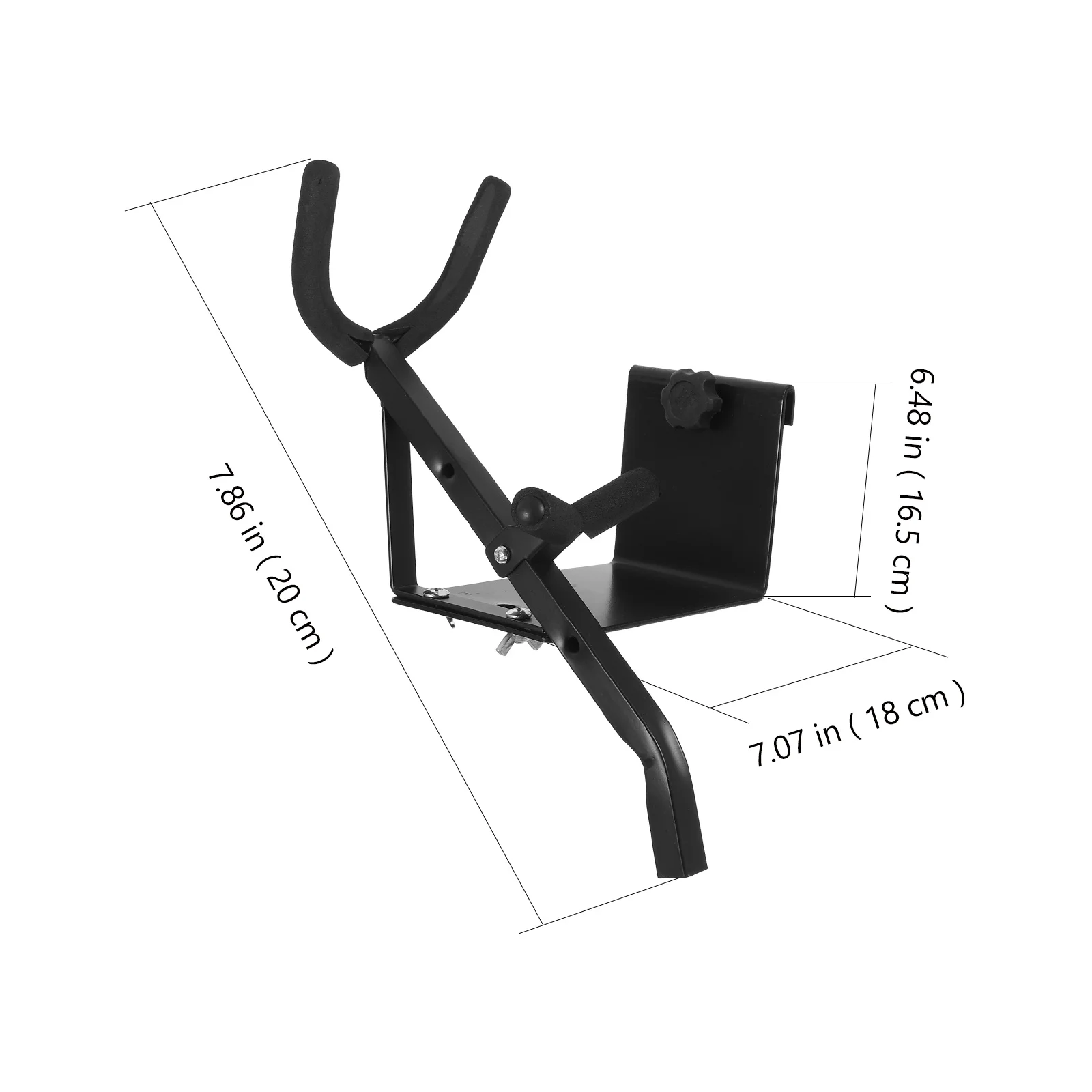 

Wall Mount Saxophone Holder Smooth Edges Compact Design Sax Stand for All Standard Saxophones Display Alto Sax Stand