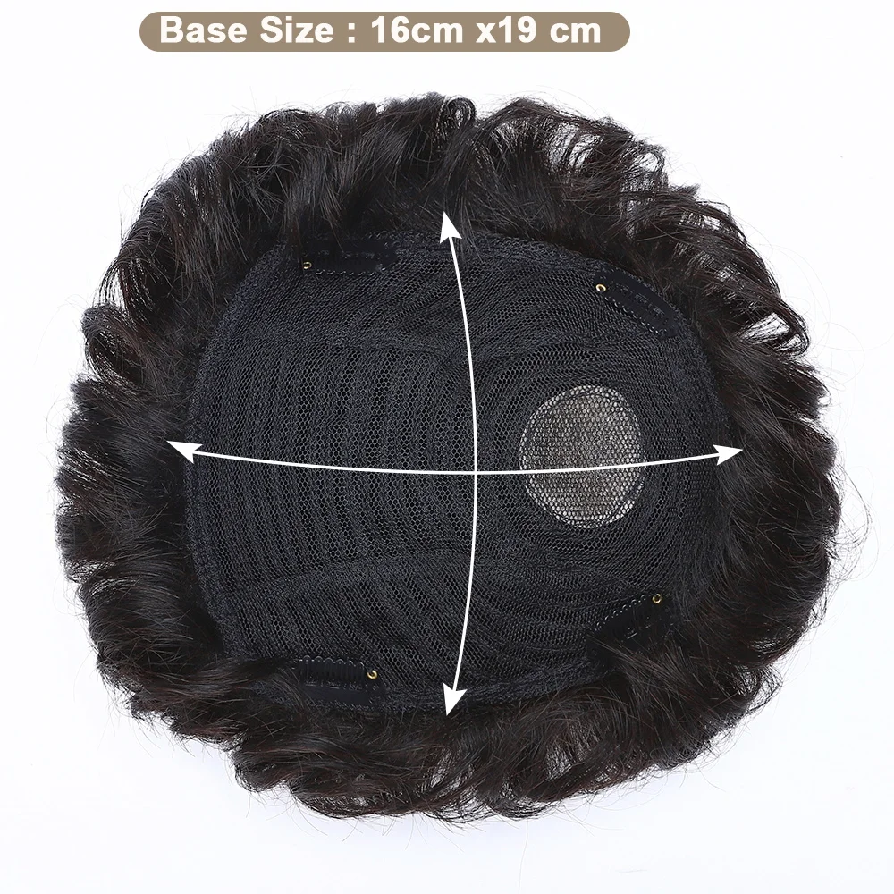 Sego 16x19cm Männer Toupet für Männer Echthaar teile Haar Einheit Perücke männlich Toupet Ersatz system Männer Kapillar prothese – Detail 4
