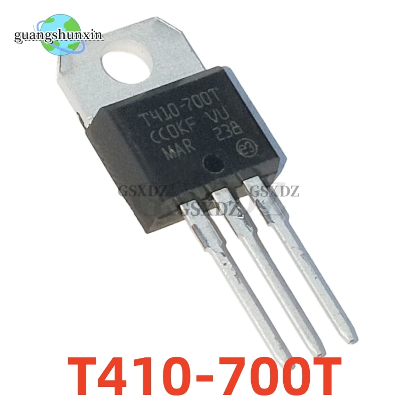 10PCS New T410-700T TO-220 Three Terminal Bidirectional Thyristor Motor Drive and Control Application