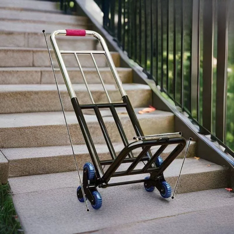 Portable Folding Hand-Pulled Moving Truck Stair Climbing Cargo Cart Home Use Small Goods Transport Utility Vehicle