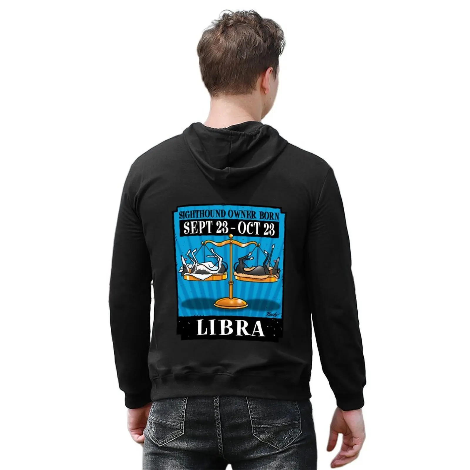 Libra Hounds هوديي الخريف ملابس رجالية ملابس رجالي ملابس أنيمي هوديس وبلوزات جديدة