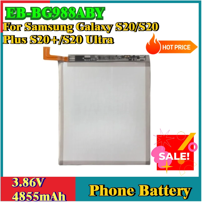 

New Mobile Phone Battery 3.86V 4855mAh EB-BG988ABY EB-BG980ABY EB-BG985ABY For Samsung Galaxy S20/S20 Plus S20+/S20 Ultra