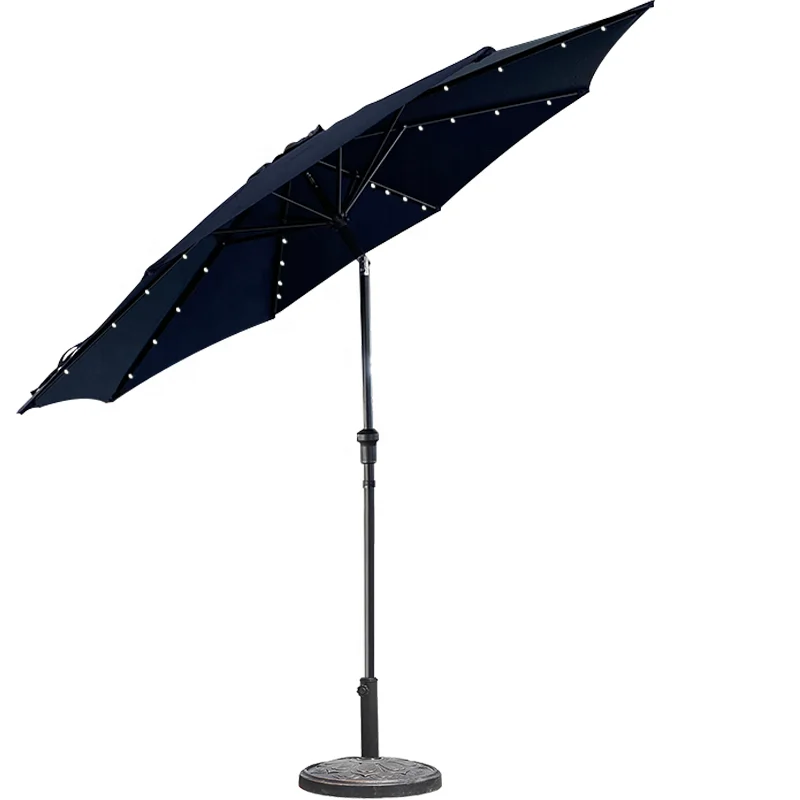 Factory Sale Waterproof Outdoor Sunshade Umbrella Electric Automatic Parasol High Quality Ready Ship Stock Made China 160g