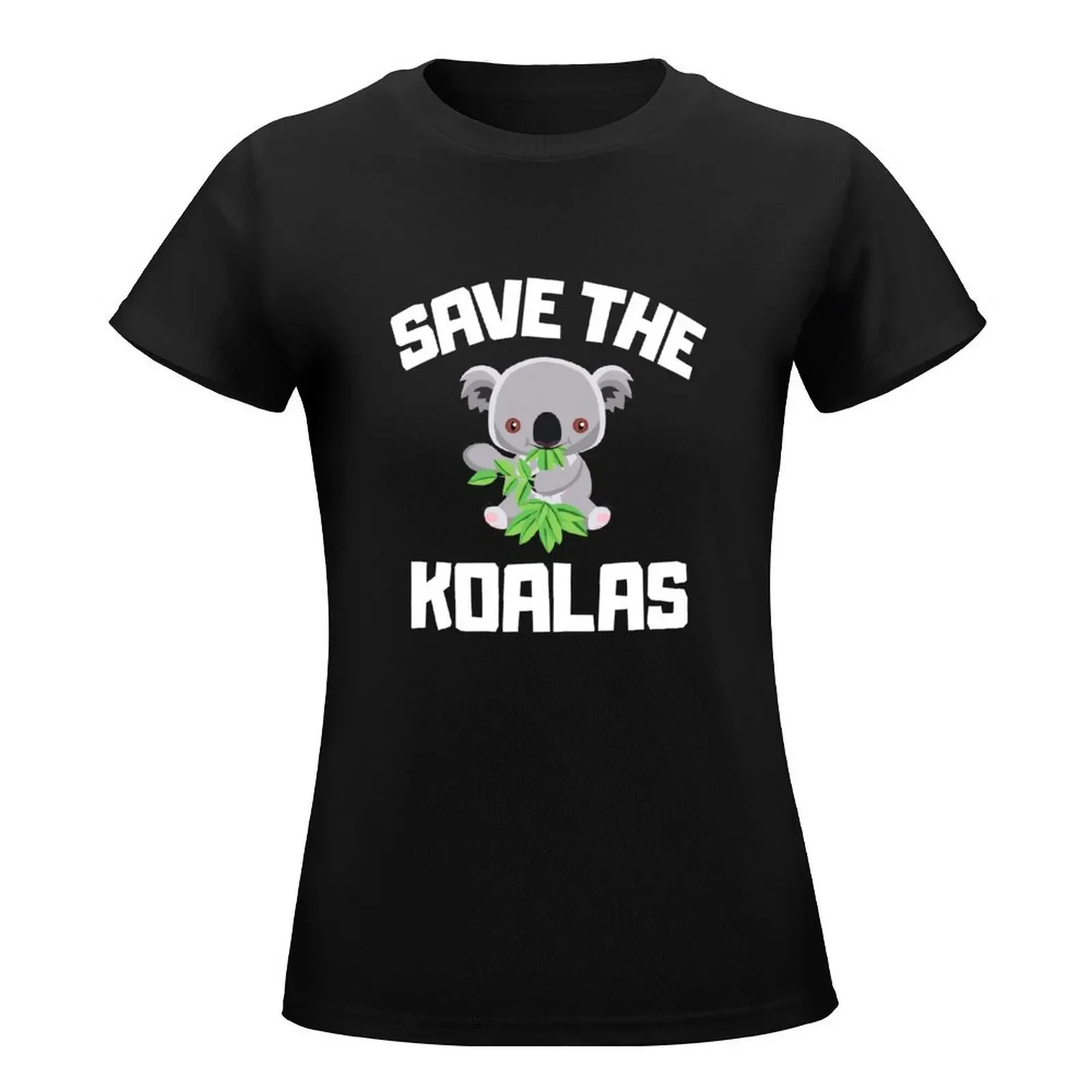 Save the Koala Gift for Animal Lovers T-Shirt summer top tees female Women clothes