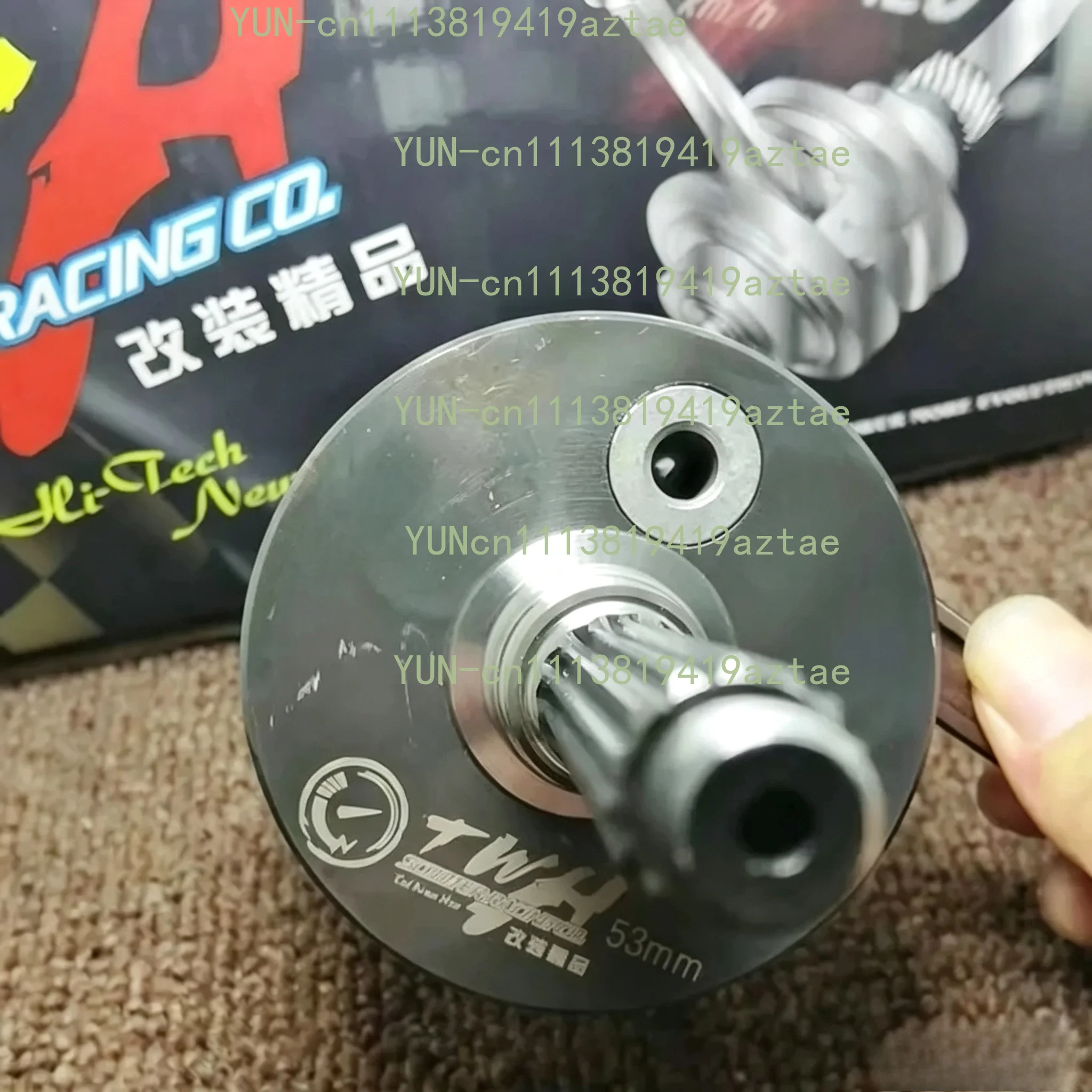 Genuine Taiwan TWH Precision Modified Crankshaft 53mm Stroke 520 Bakelite Crankshaft For BWS100 Scooter Engine Upgrade