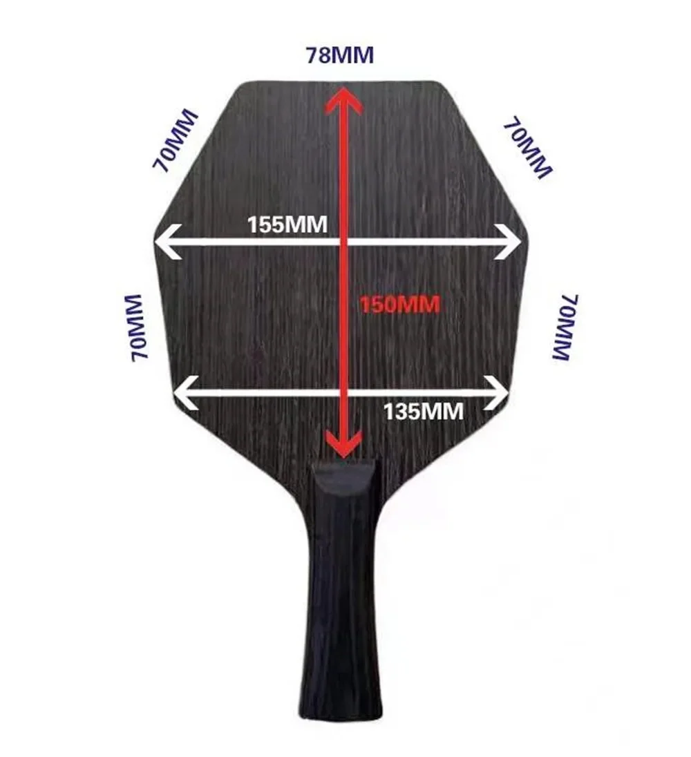 Cybershape Carbon Base Tischtennisschläger Ping-Pong-Paddel Offensive Curve Handgefertigter FL/CS Tischtennisschläger für den Wettbewerb – Detail 4