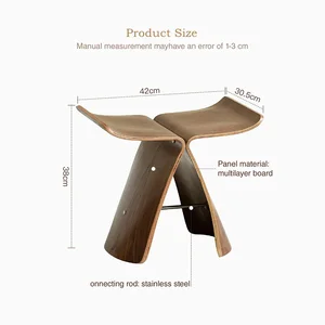Nordic Creative Design Butterfly Chair, side table, corner table, living room stool, bathroom chair, household furniture 8 Main sales armchair for living room - №7