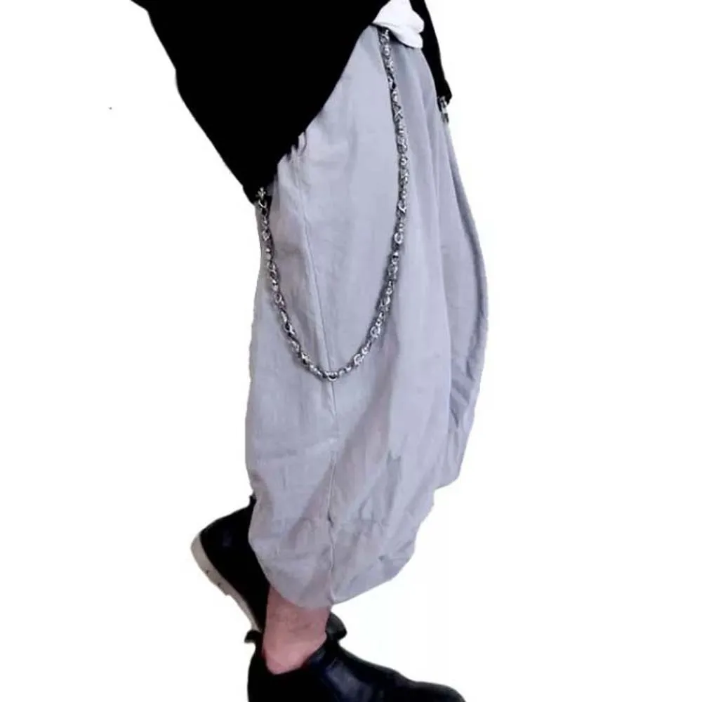 Vintage Coole Schädel Hosen Kette Y2K Einstellbare Herren Jeans Kette Silber Hip-Hop Punk Legierung Taille Dekor Geschenk