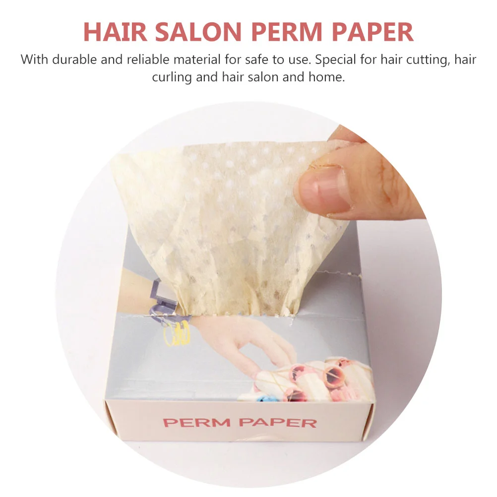 1Box Ultra-Thin Hair Perm Sheet Hair Curling Styling Paper Hairdressing Accessory Hairdressing Paper Practical Perm Paper