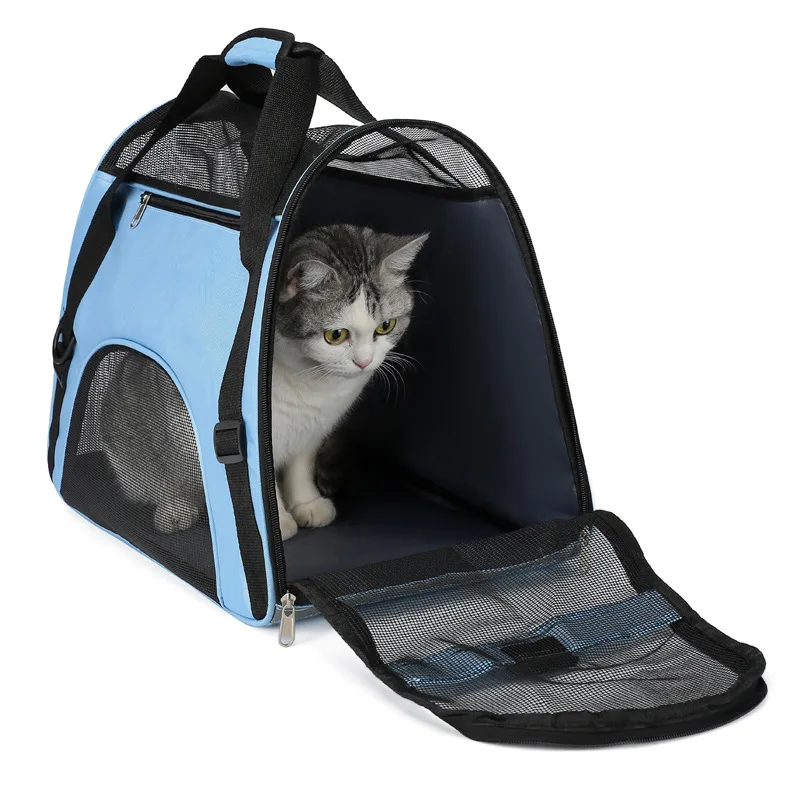 Cat Bags Portable Dog Carrier Bag Mesh Breathable Pet Puppy Travel Bags for Small Dogs Foldable Cats Handbag Bag Transport Bag