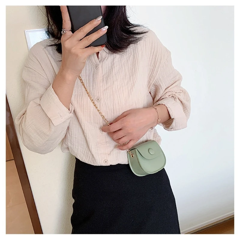 

Новые женские мини-сумки через плечо для девочек, маленькие сумки-кроссбоди для хранения наушников, помады, монетница с цепочкой