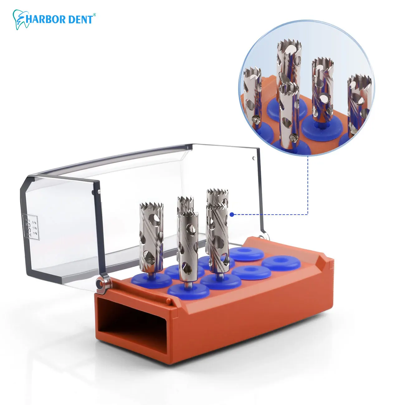 Dental Implant Drills 4.5/5.0/5.5/6.0/6.3MM Dental Implant Long Trephine Bur Tissue Punch Saw Bone Trephines Drills