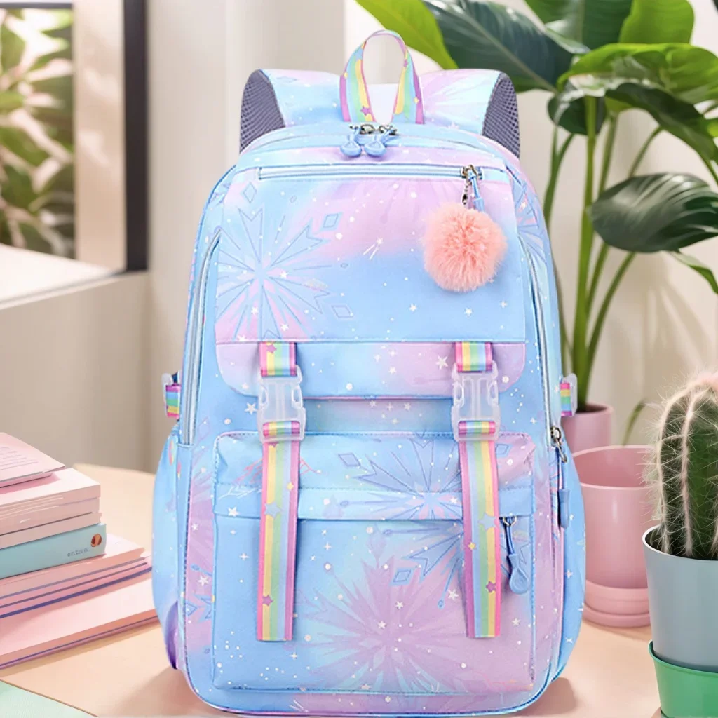 kawaii-school-bags-multiple-pockets-large-capacity-backpack-for-women-fashionable-student-backpack-with-pendant