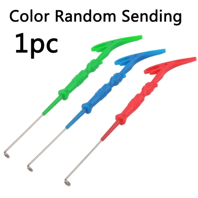 1 قطعة 3 في 1 النازع الصيد العالمي يطير مسمار عقدة ربط أدوات هوك مزيل سريعة عقدة ربط حلقة عقدة Tyer أداة لون عشوائي #5