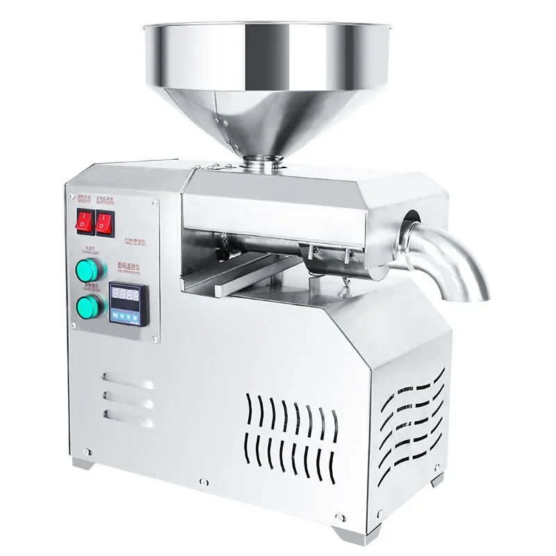 220v Oil Press Machine Hot and Cold Squeeze Smart Sunflower Seeds, Peanuts, Sesame Seeds Squeeze Oil Presser