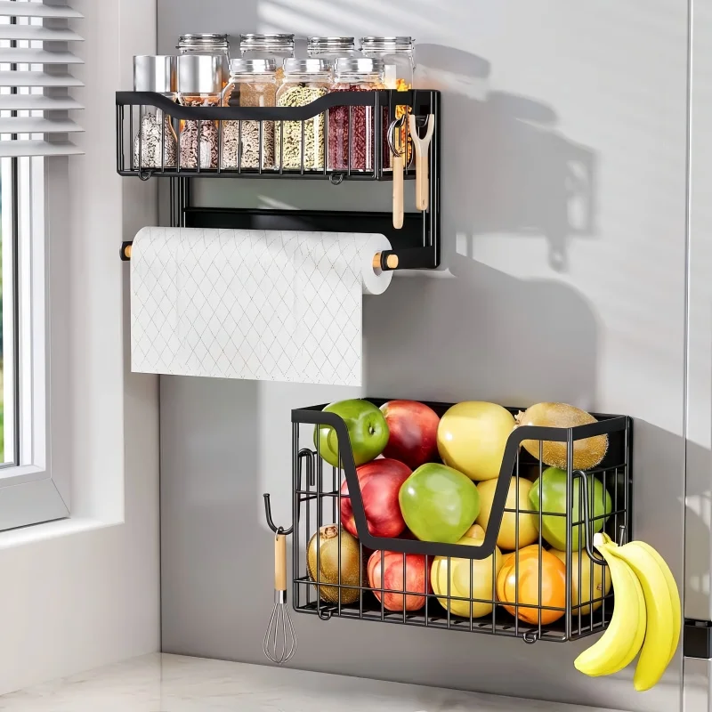 punch-free-storage-rack-kitchen-cabinet-door-storage-box-cling-film-storage-rack-bathroom-refrigerator-storage-rack