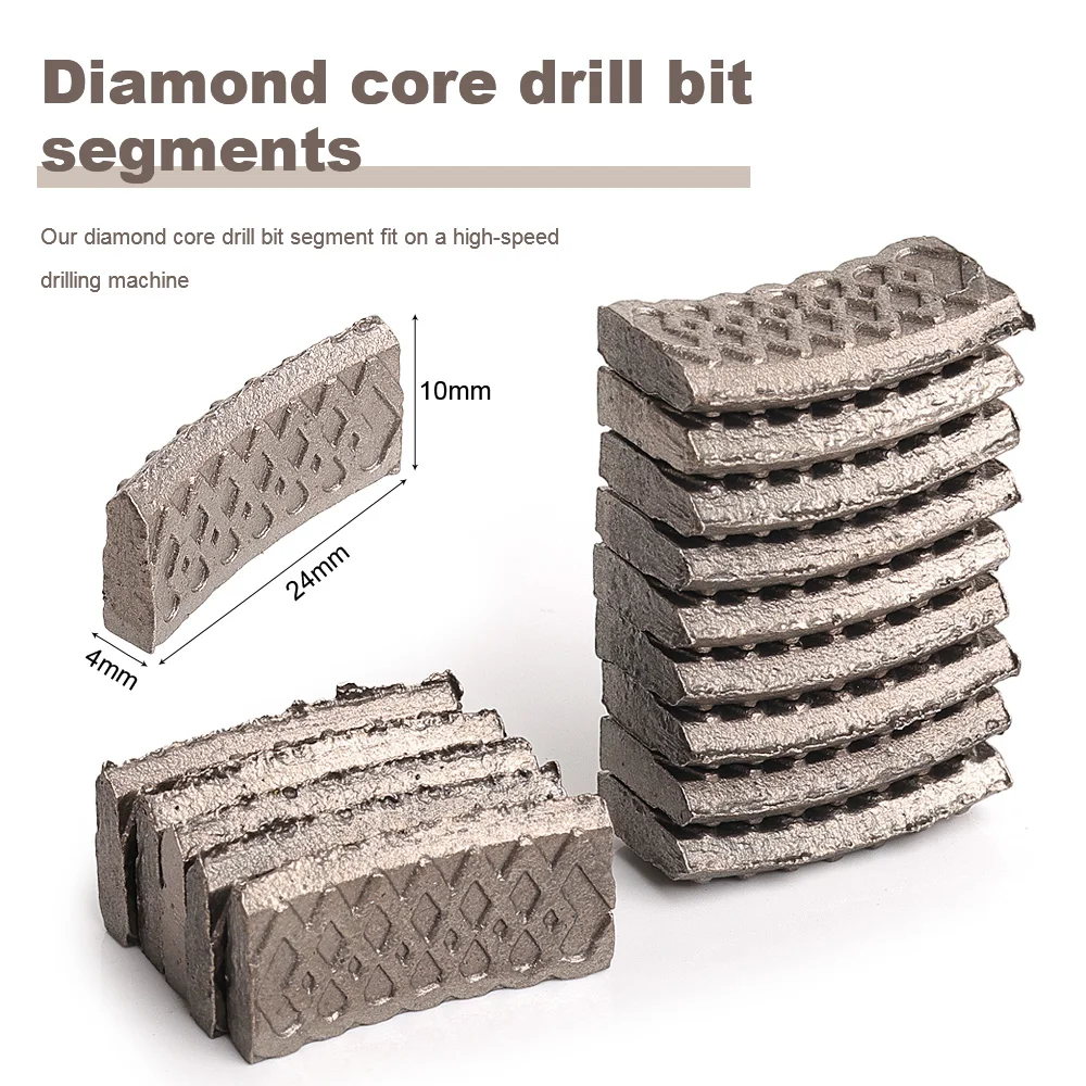 DC-XDSCB02 Segmentowe wiertło diamentowe w kształcie X 24x4x10mm do wiercenia na mokro w betonie
