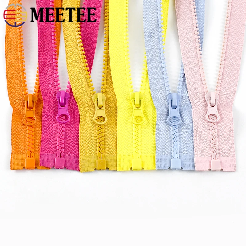 

5Pcs 40-120cm Resin Zippers Bag Open-End Decorative Zips for Clothes Auto Lock Zip Easy Repair Zipper DIY Sewing Accessories