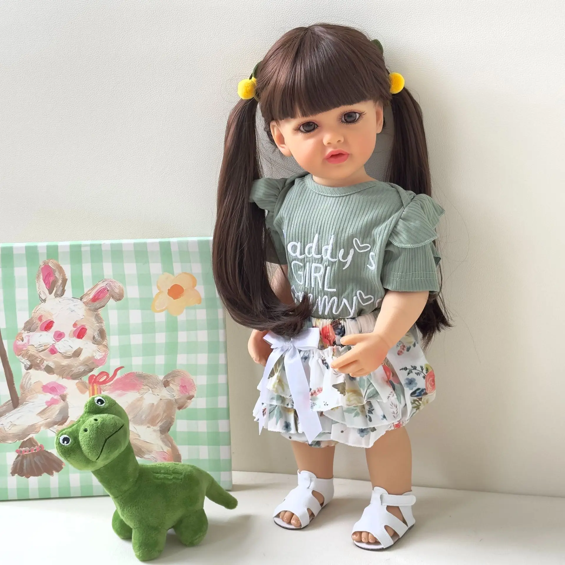 

Betty 55 cm Realistic Reborn Girl Baby Doll Full Body Vinyl Silicone Finished Painted Newborn Gift Birthday Gift Christmas Gift