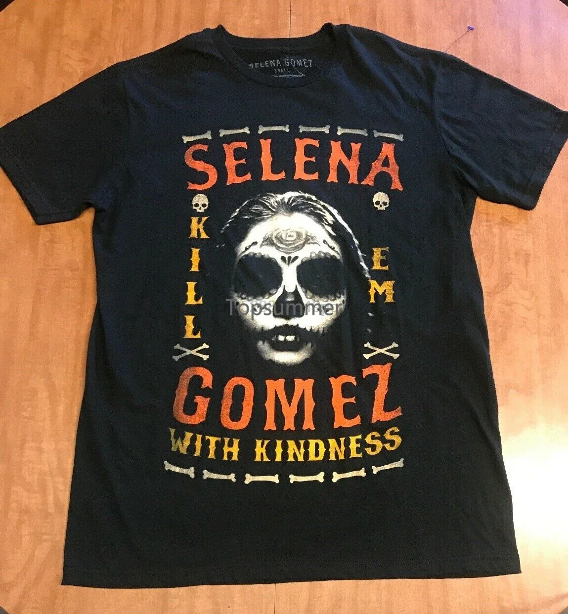 Selena Gomez Kill Em With Kindness&Rdquo T-Shirt Bnwt Size Adult Sm Band Tee