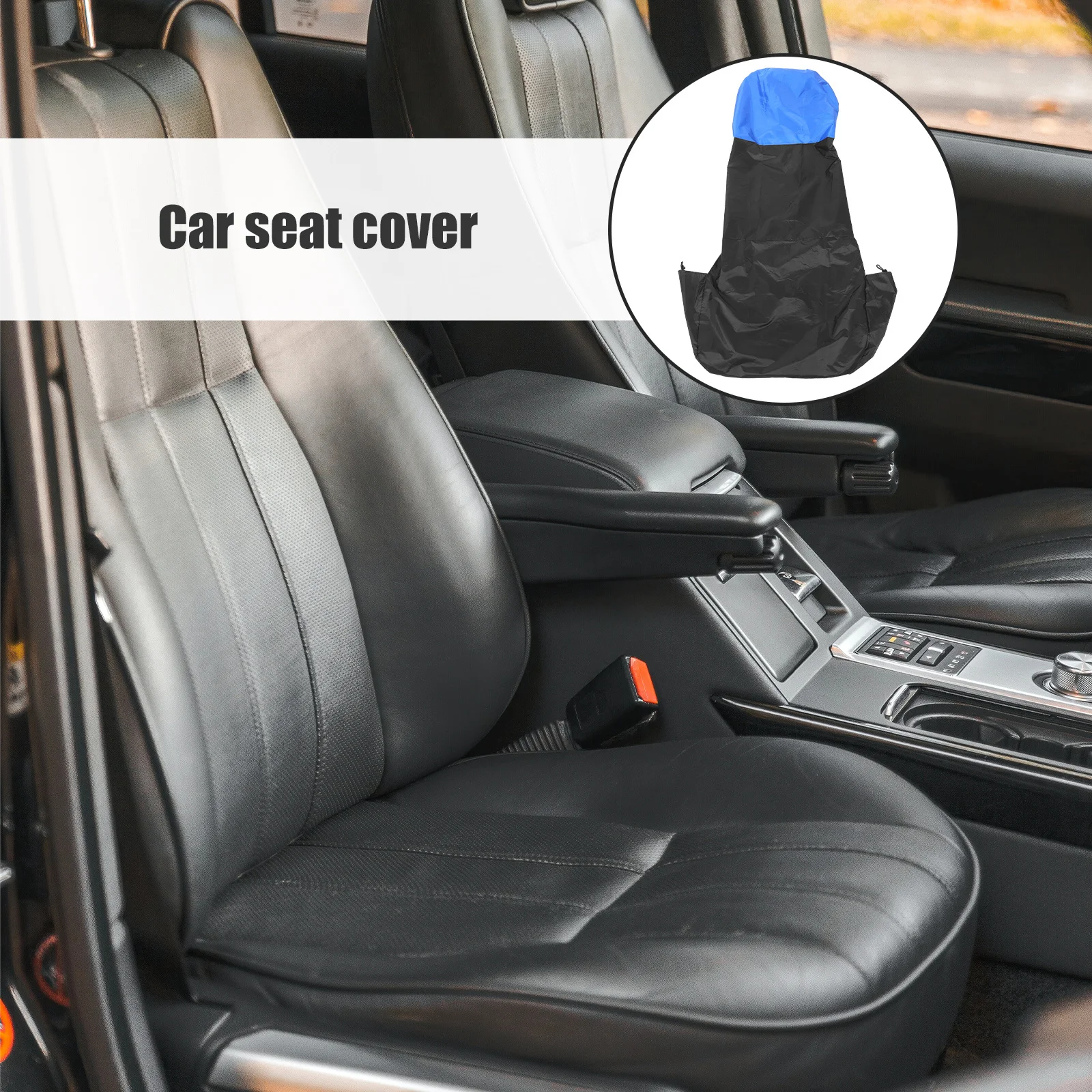 

2Pcs Car Seat Cover 180T Polyester Taffeta Waterproof Oil Resistant Heavy Duty Universal Fit for Front Seats Protector for Auto