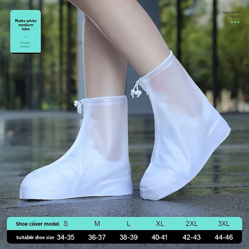 rain-proof shoe cover,snow-proof thickened non-slip and wear-resistant silicone material,tall tube design can be used repeatedly
