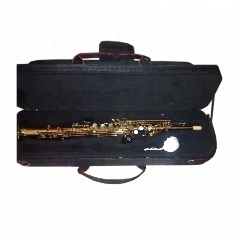 SEASOUND OEM Professional One-Piece Gold Soprano Saxophone JYSS111P