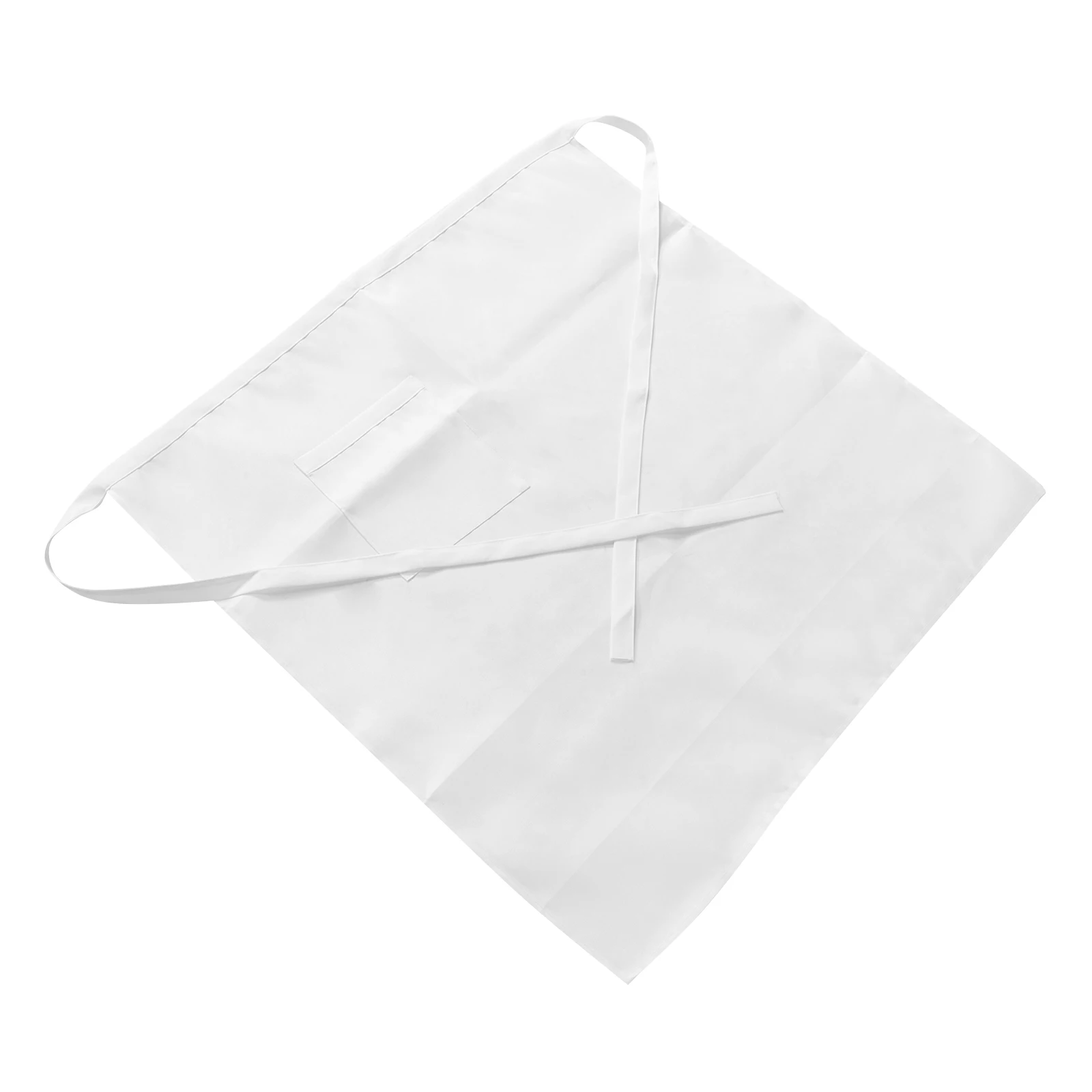 

Universal Apron Chef Men BBQ Half Length Bistro Apron Server Half Length Pockets Waitress Maid White Kitchen Restaurant