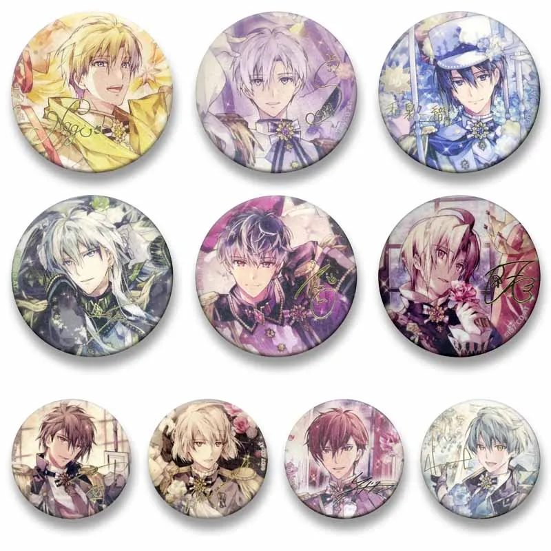 Broches de botón suaves de anime IDOLiSH7 para juegos móviles musicales, insignias de dibujos animados YOTSUBA TAMAKI INUMARU TOMA para bolsos y ropa, regalo de joyería.