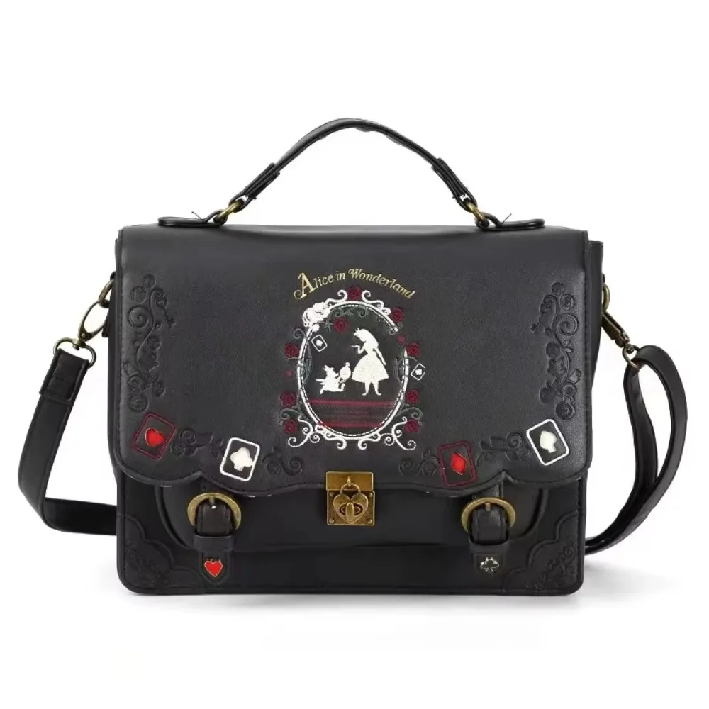 Alice In Wonderl Lolita Briefcase Backpack Women Vintage Jk Schoolbag Messenger Bag Female Harajuku Kawaii Y2k Handbags Mochila