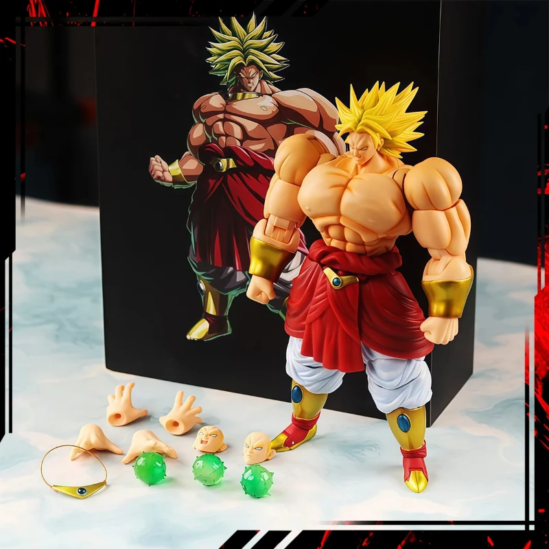 In Voorraad Mm Magic Model Dragon Ball Shf Super Saiyan Een Legendarische Berserker Broly Anime Action Figure Collectie Speelgoed Gift