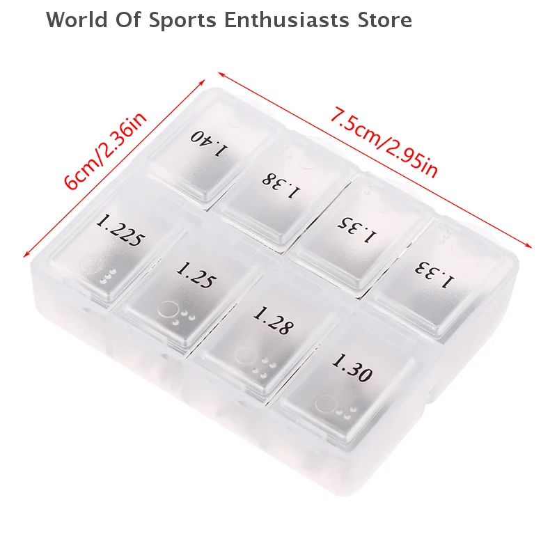 1 صندوق ضبط صيانة آلة وصلة رمح الأظافر أداة إصلاح 1635C رمح مسمار Shenda إبرة صندوق تخزين من البلاستيك أجزاء البيانو #6