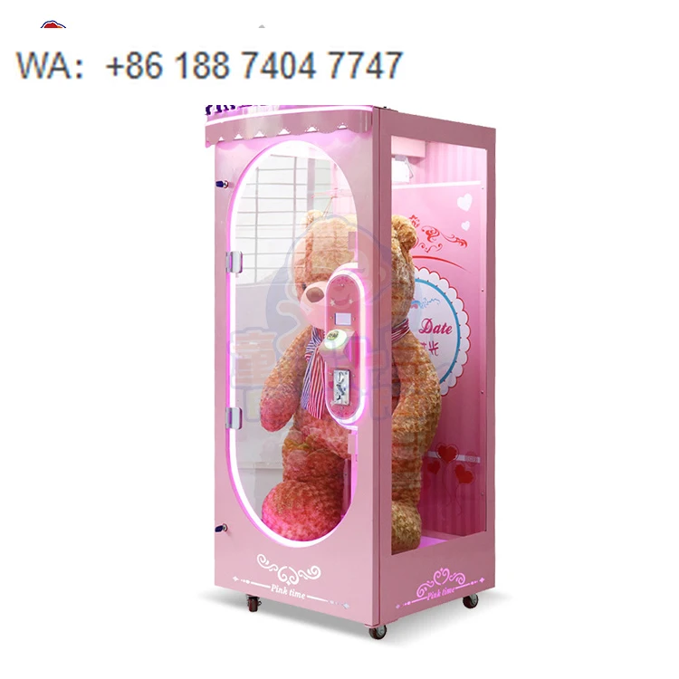 

Quality Assurance Pink Large Size Dolls Coin-operated Cutting Prizes Vending Doll Machine