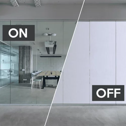 PDLC Privacy Film Switchable Film Smart Electric Plain White Dimming Glass Electronic Window
