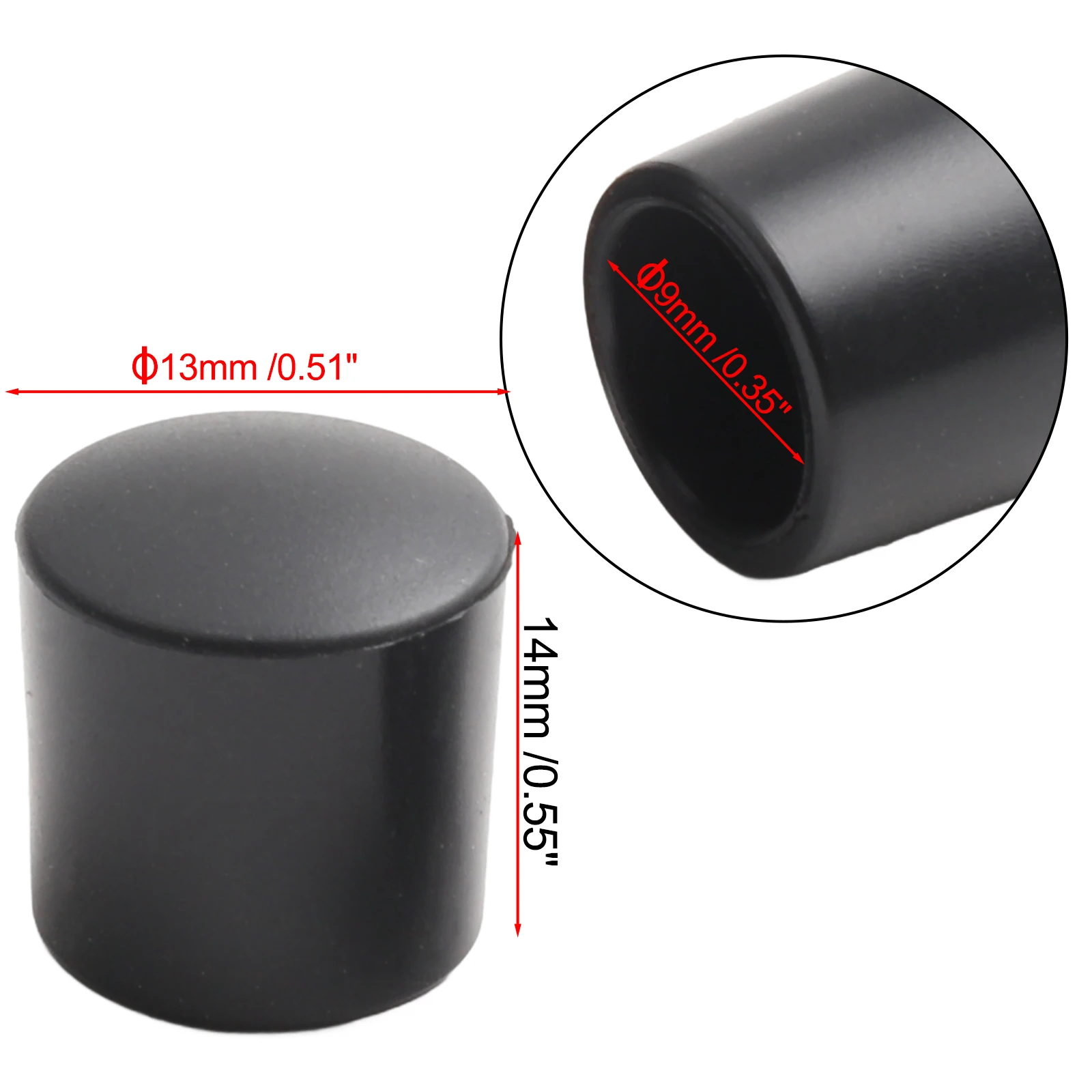 8Pcs Door Stopper Tips Door Stop Bumper Tips Cushioning Durability Easy To Install Flexibility Hassle-free Installation