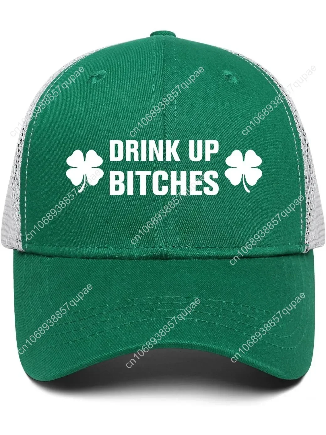 

St Patricks Day Hat for Men Women Gifts Saint Pattys Costume Four-Leaf Clover Baseball Cap Green