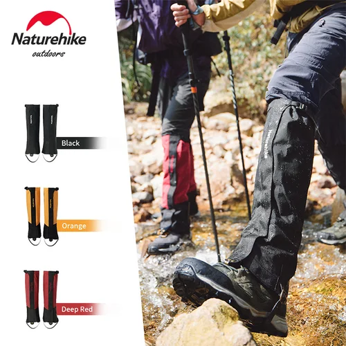 Imagen 2 del producto Polainas de zapatos Naturehike, calentadores de piernas para escalar, polainas, cubierta impermeable para botas de nieve, polainas de nieve para senderismo y caza