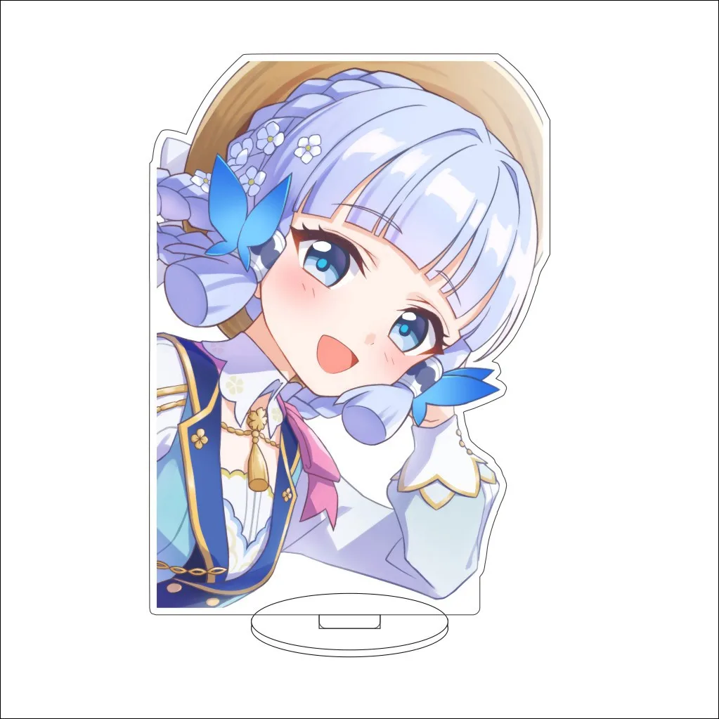 16CM Game Anime Genshin Impact‌ Kamisato Ayaka Cos Acrylic Figure Stand Chrismas Gifts Ornaments view 3