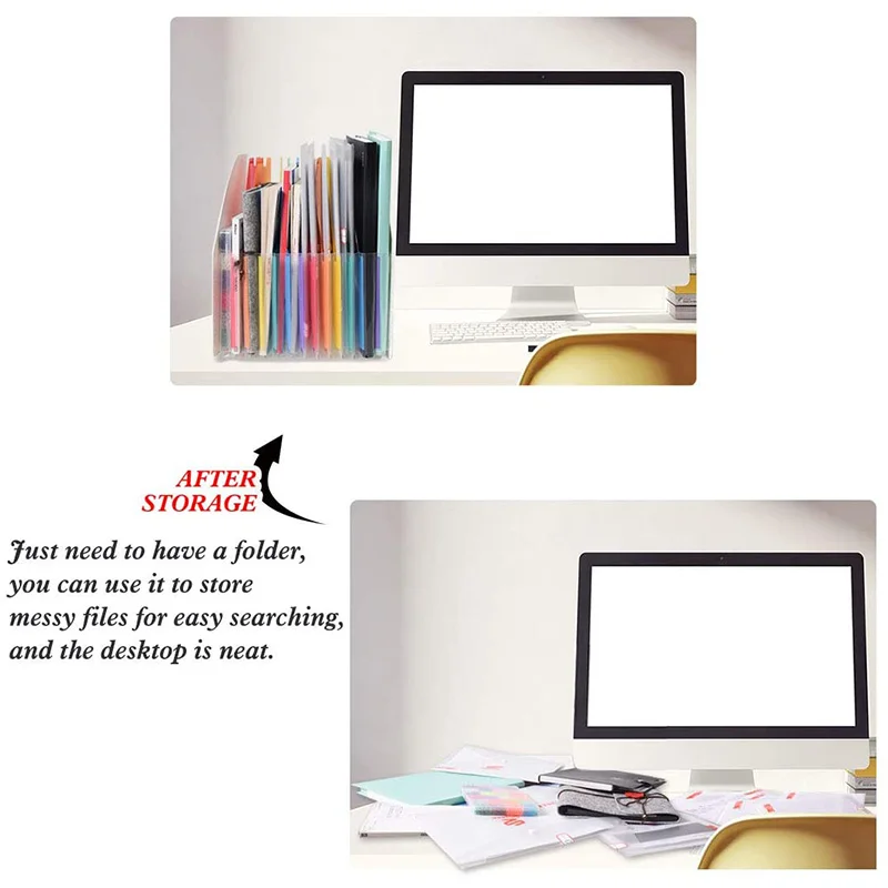 Mở Rộng Tập Tin Giá Đỡ Thư Mục Đứng A4 Đứng Tập Tin Người Tổ Chức Tạp Chí Rổ Để Bàn 13 Ngăn Tập Tin Giá Đỡ