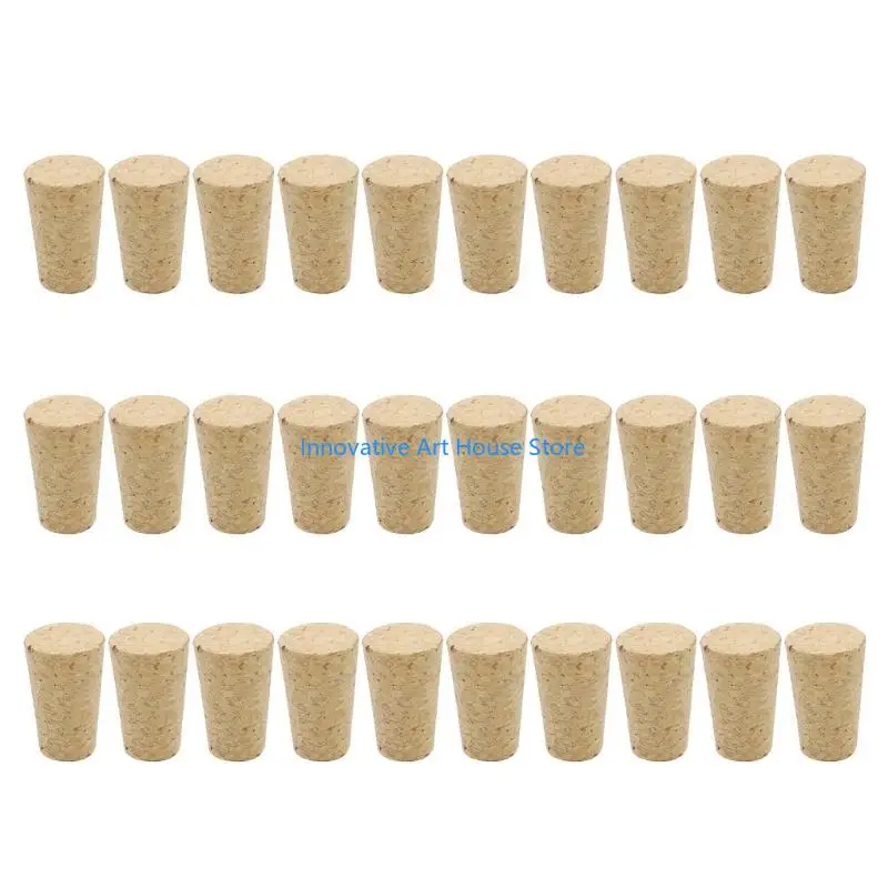 Picture 4: E1PC 30 Pcs Tapered Cork Plugs Wine Bottle Corks Reusable Sealing Stopper Replacement
