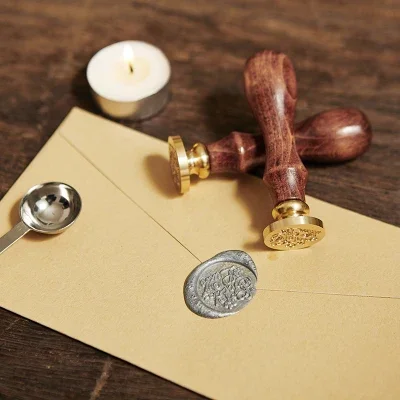 Forget me not flower Wax Seal Stamp kit,wedding favor wax seal stamp, floral invitation seals,flower sealing stamp