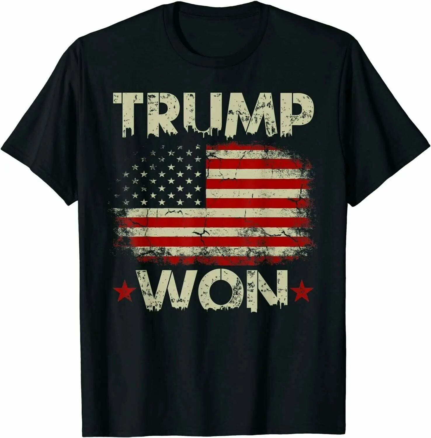

Trump Won Funny Gift Short Sleeves Unisex T-Shirt, Size M - 3XL