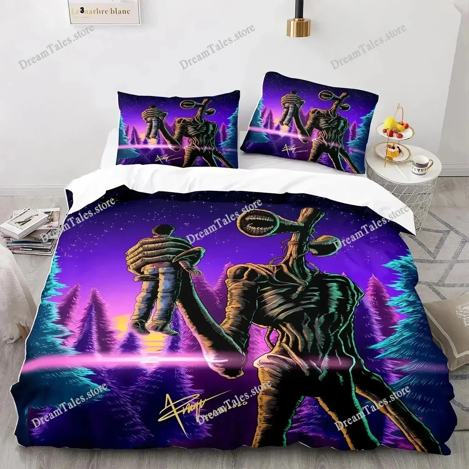 Siren Head Bedding Set Single Twin Full Queen King Size Bed Set Aldult Kid Bedroom Duvetcover Sets 3D Print Quilt Cover369