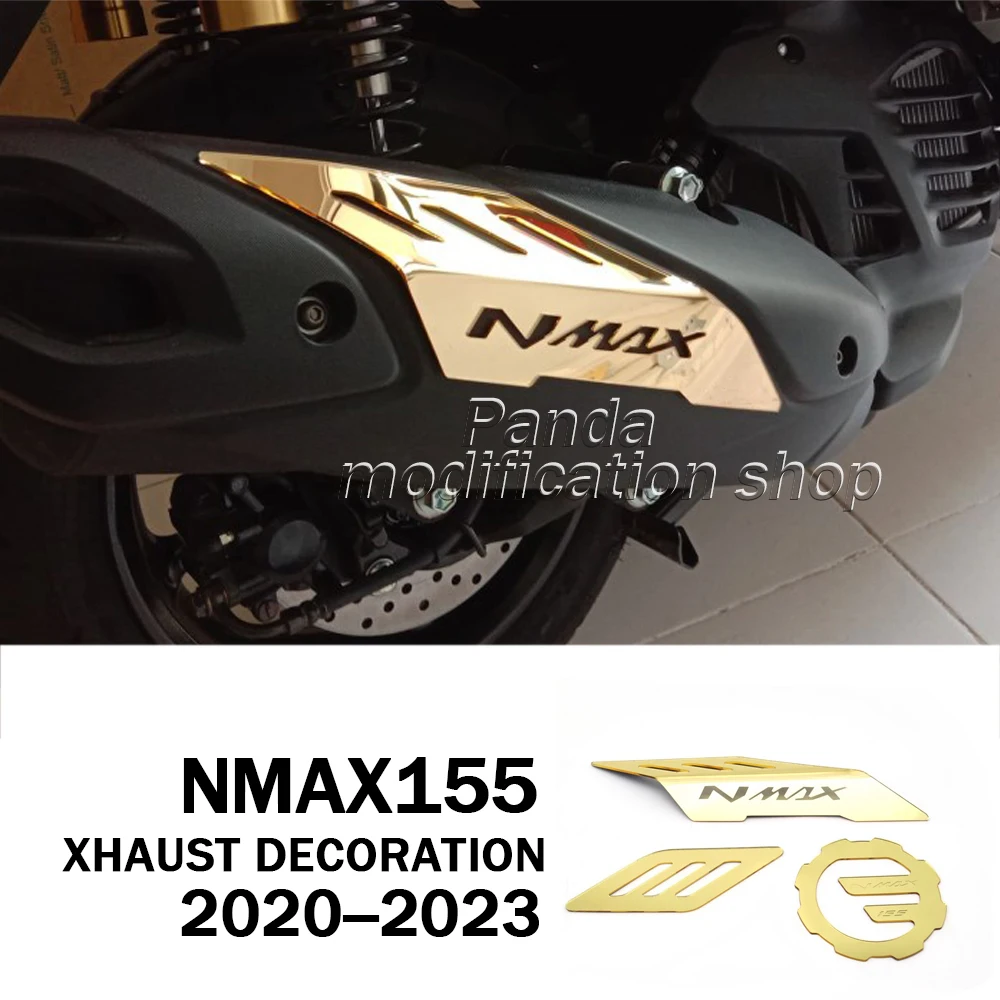 For YAMAHA n max 155 n max155 nmax155 2020 2021 2022 2023 accessories Exhaust decorative cover Body decoration decoration