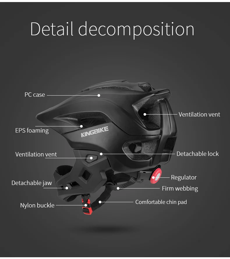 BATFOX fietshelm voor kinderen Integraal motorcrosshelm MTB Afneembare mountainbikehelm kinder Moto kruishelm