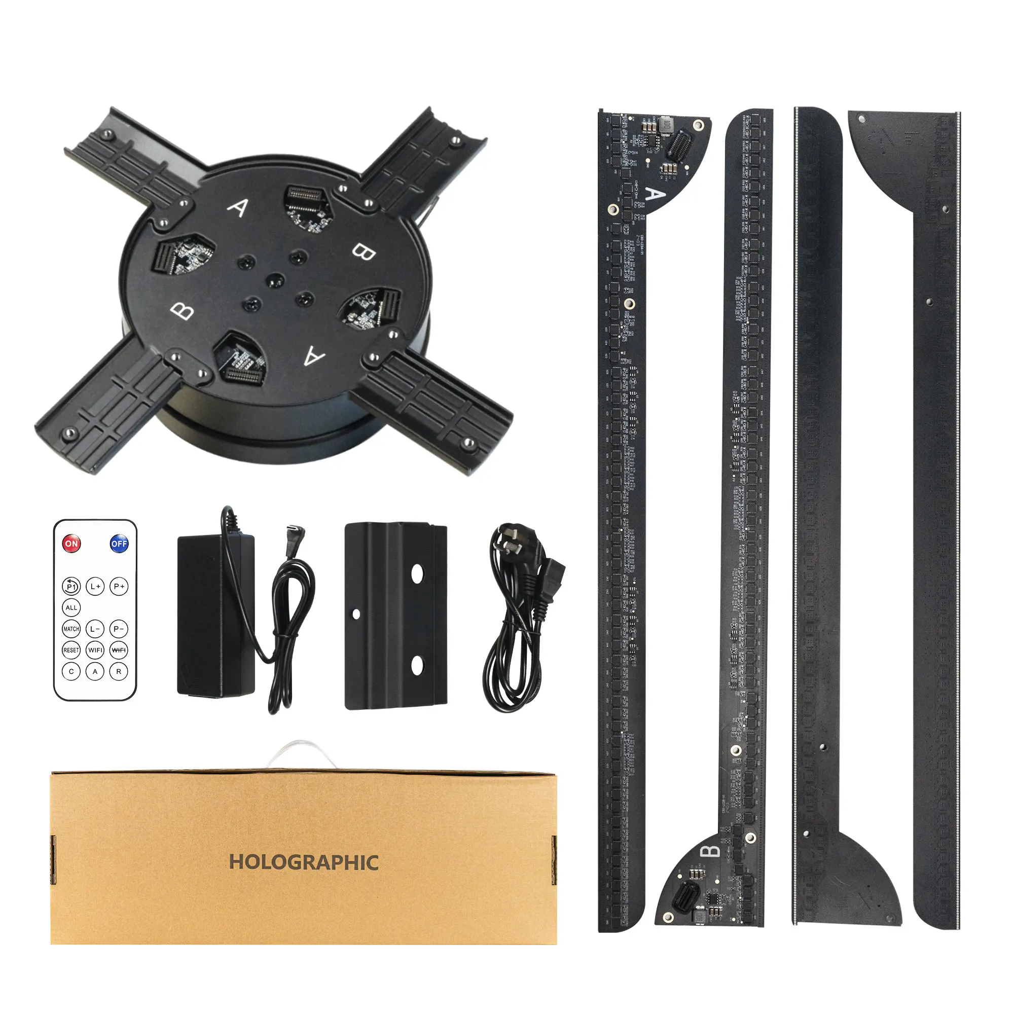 

Customizable Content High-Definition 3D Hologram Fan Advertising Display Portable Large Size