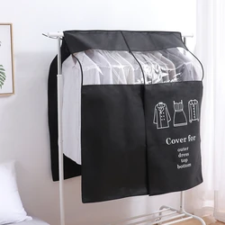 Clothes Hanging Dust Cover Visible Dress Suit Coat Storage Bag Large Capacity Wardrobe Clothes Organizer Household Storage Tool