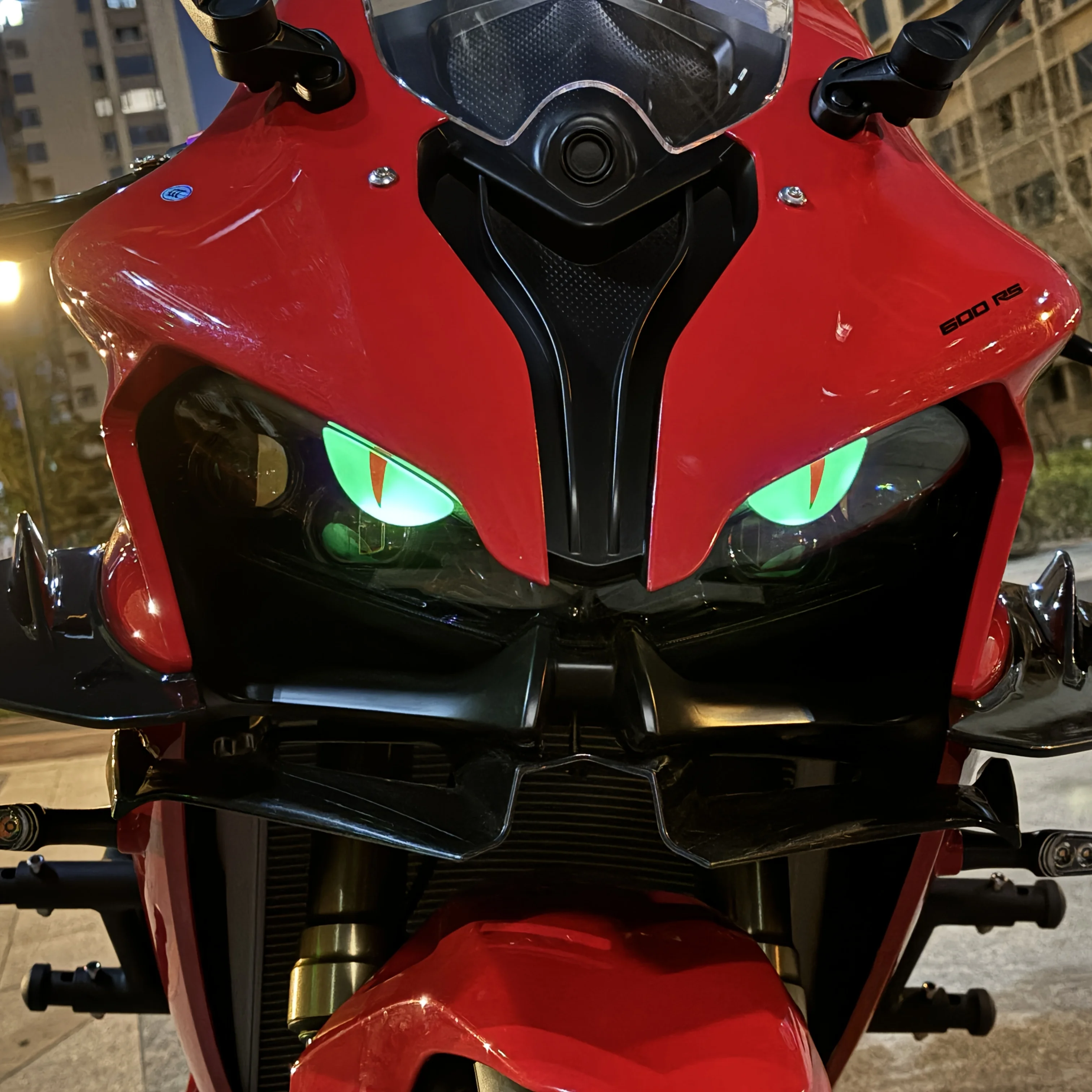 3D Reflective Devil's Eye Stickers for Cars and Motorcycles - Improve Night Visibility and Safety, Durability, and Fashion