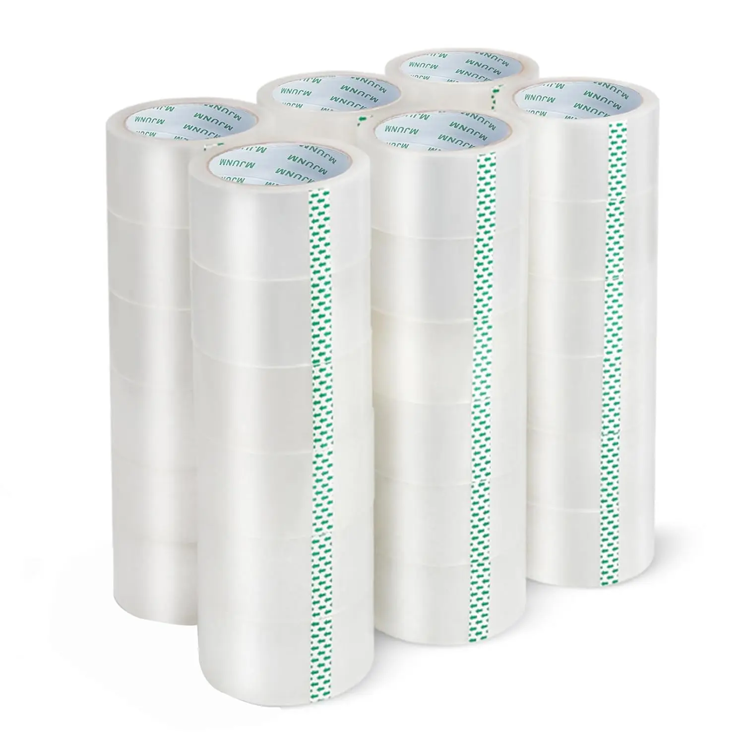 

36 рулонов прозрачной упаковочной ленты, упаковочная лента для переезда, доставки, офиса и хранения, коммерческая упаковочная лента для коробок