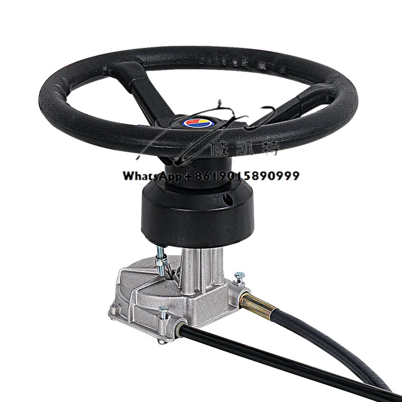 Marine Mechanical Steering System Steering Wheel, Yacht Rudder Mechanism Flexible Shaft Steering Cable Mechanical Control